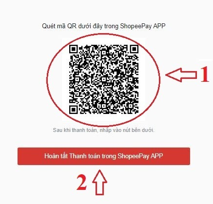 Quét mã QR để hoàn tất thanh toán nạp kim cương game Free Fire